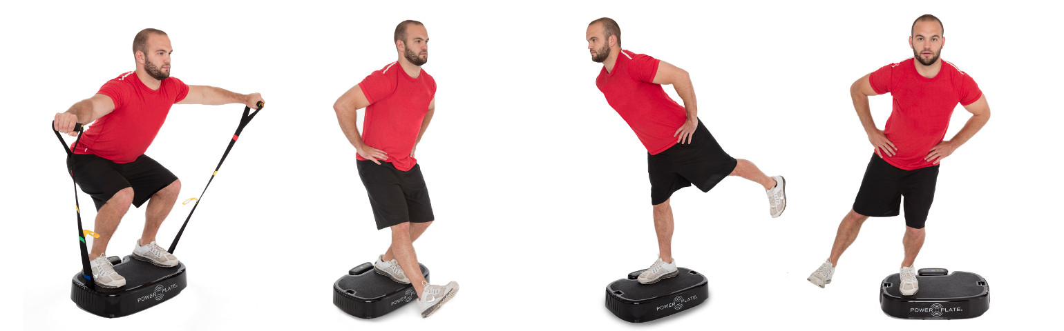 Power Plate mobile exercices positions 1