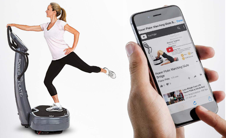 application mobile tablette power plate