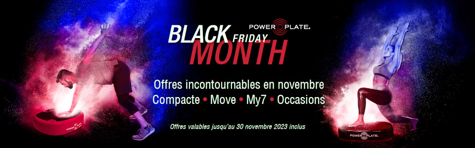 black friday black month novembre power plate