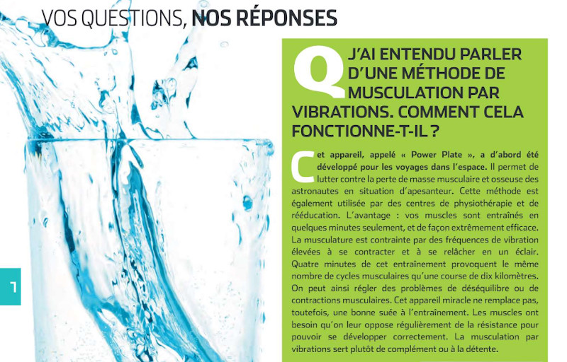 se muscler avec la vibration