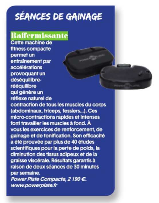 Power Plate compacte séance de gainage raffermissante