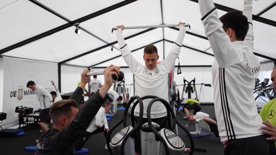 L'équipe d'Allemagne prépare l'Euro 2016 Power Plate