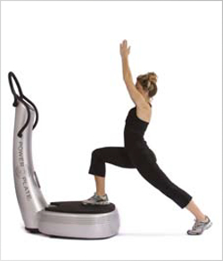 Fente avant Power Plate et Yoga