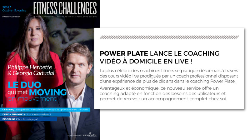 power plate coaching live domicile webcam