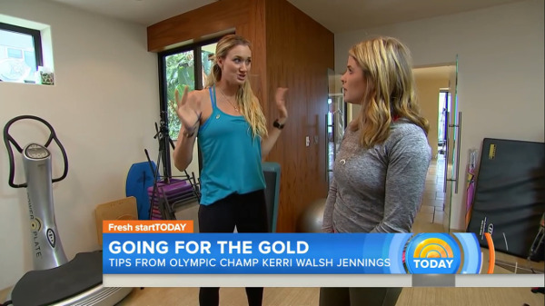 Kerri Walsh Jennings fait de la Power Plate