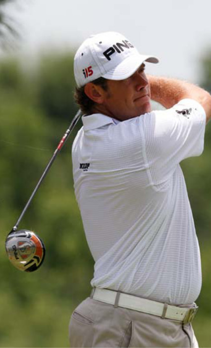 Lee westwood golf s'entraine sur power plate