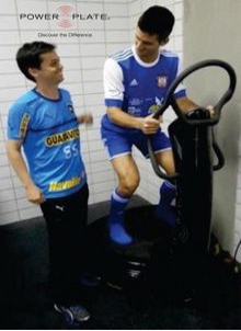 NOvak djokovic sur Power Plate