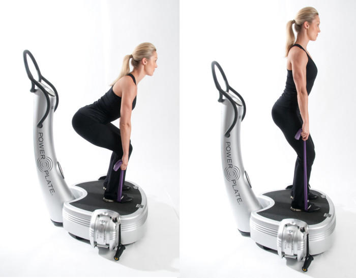 power plate maman resistance avec les sangles