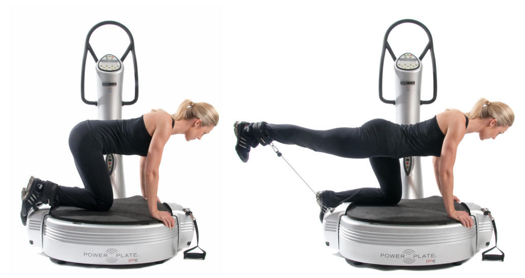 entrainement power plate pour jeune maman bas du dos