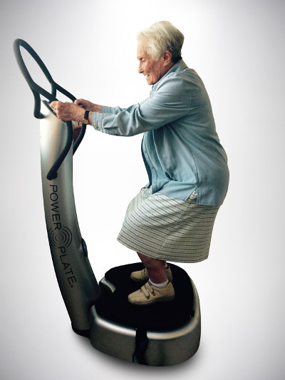 power plate pour les seniors en maison de retraite