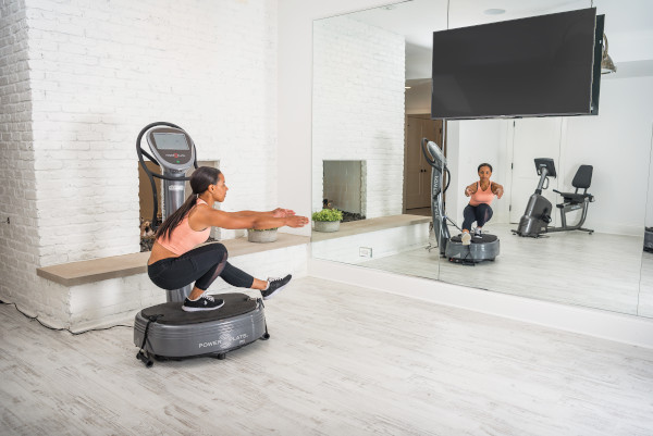 Power Plate squat une jambe