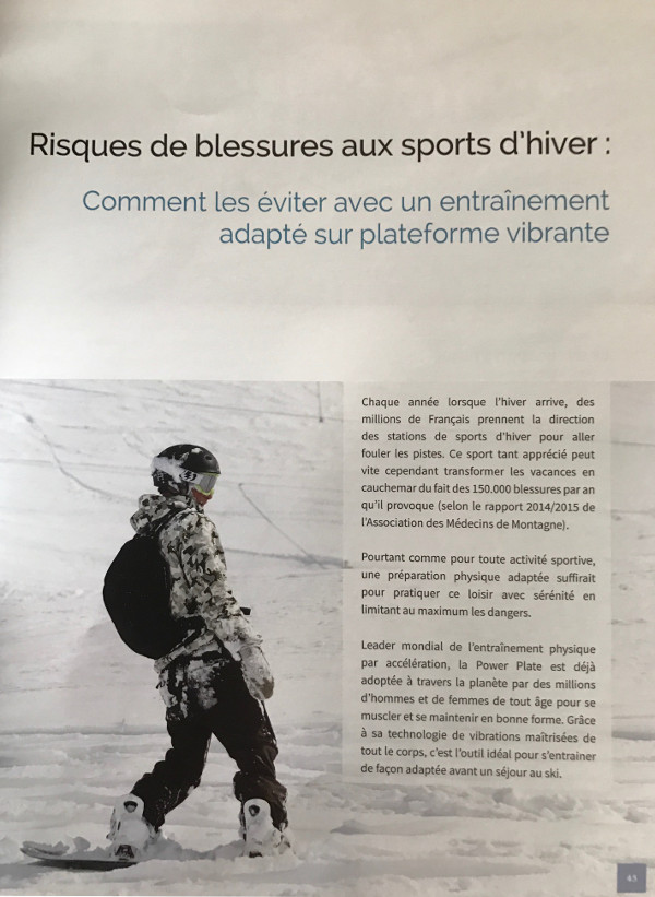 magazine sport sud santé sport hiver power plate