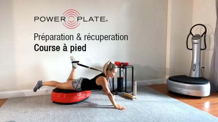 échauffement et récupération course à pied sur Power Plate