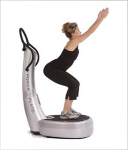 Squat et extension yoga power plate