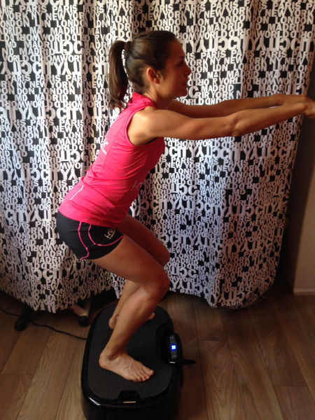 Sylvaine CUSSOT trail squat Power Plate