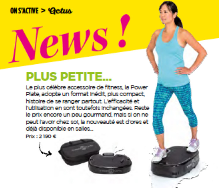 Magazine tonic power plate compacte