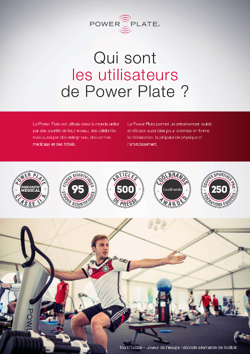 utilisateurs power plate plaquette