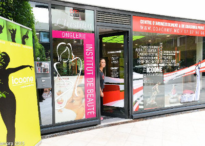 Parckage marketing personnalisé power plate vitrine